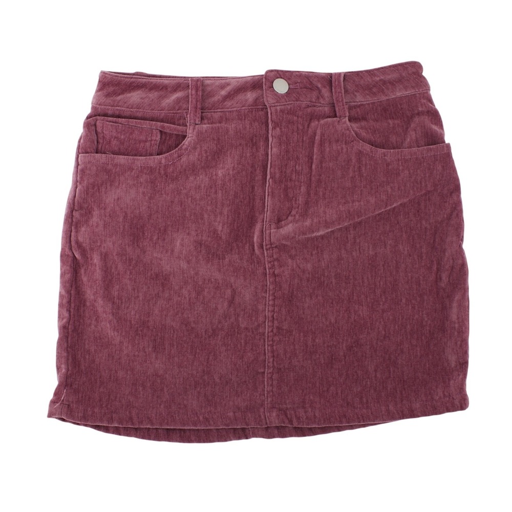 Le Lis Collection Mauve Purple Corduroy Mini Skirt Womens Boho 90s Small Short